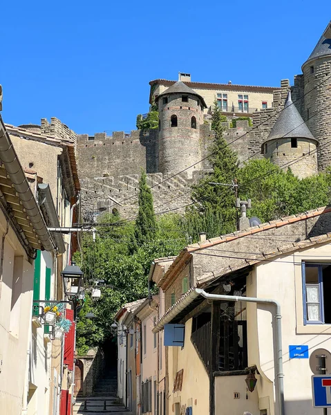 View Citadel Carcassonne France — Foto de Stock