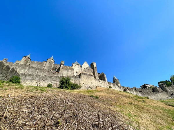 View Citadel Carcassonne France — Foto de Stock