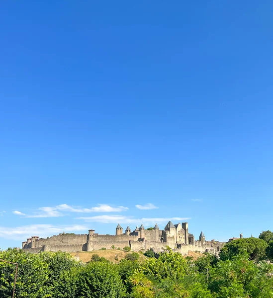 View Citadel Carcassonne France — 图库照片