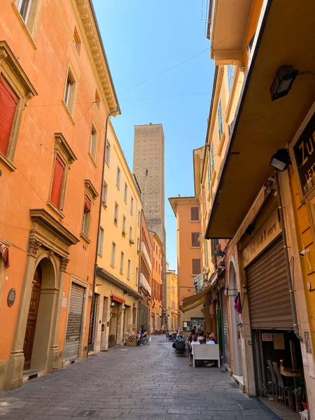 Вид Улицы Старом Городе Болоньи Италия Лицензионные Стоковые Изображения