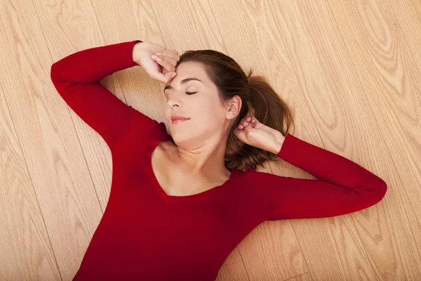 Mujer somnolienta — Foto de Stock