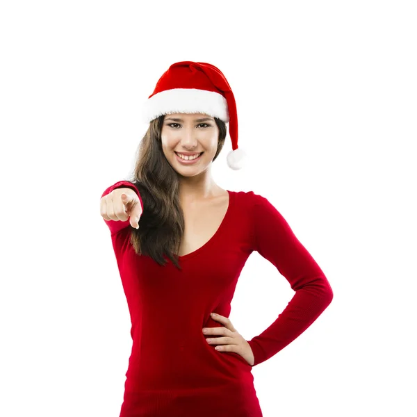 Santa vrouw — Stockfoto