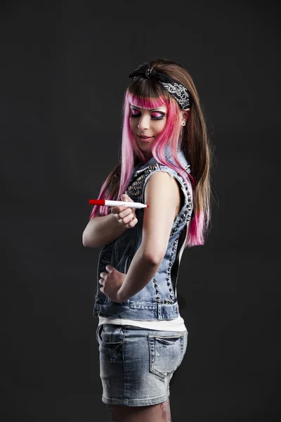 Punk menina — Fotografia de Stock