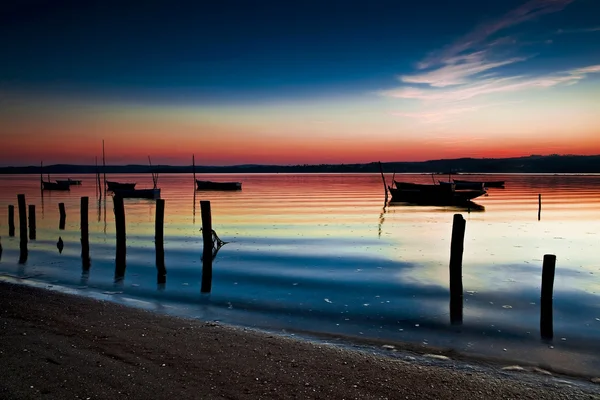 Boats in the river — Stock Photo, Image