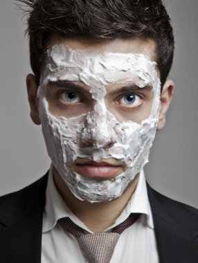 tıraşsız işadamı