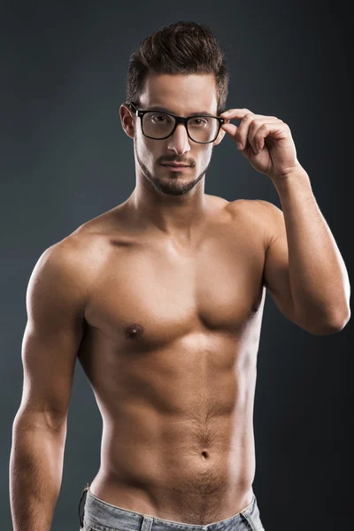 Bonito shirtless masculino modelo — Fotografia de Stock