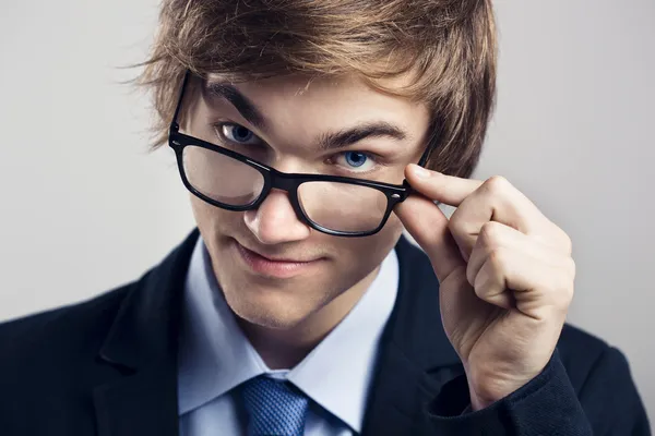 Business man with glasses — Stock Photo, Image
