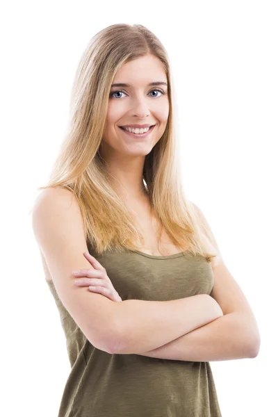 Mulher bonita sorrindo — Fotografia de Stock