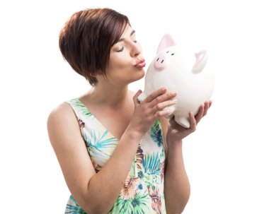 bir kumbara öpüşme