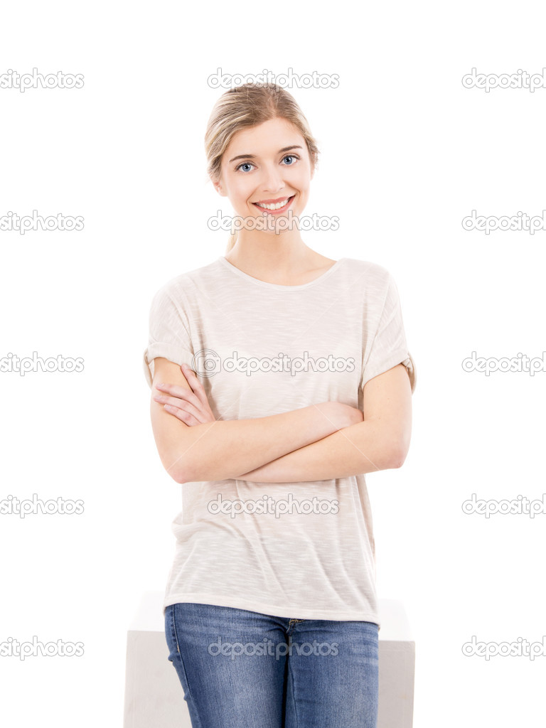 Beautiful girl smiling Stock Photo by ©ikostudio 30390319