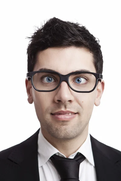 Nerd businessman — Stock Photo, Image