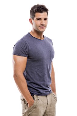 Yakışıklı genç adam.