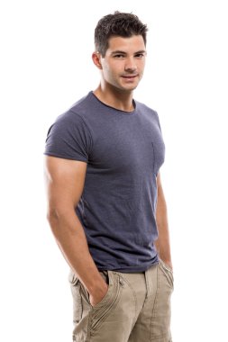 Yakışıklı genç adam.