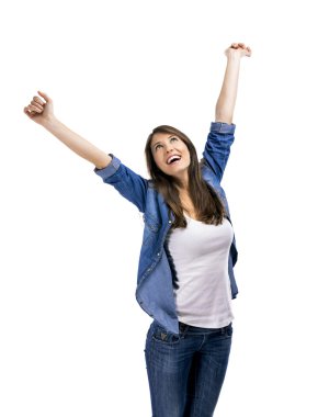 kadın kolları havada