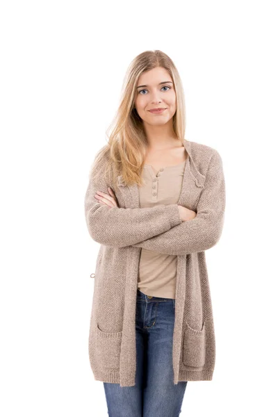 Hermosa mujer sonriendo — Foto de Stock