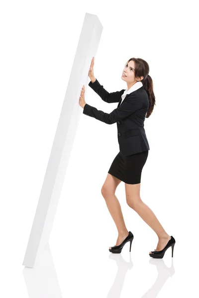 Holding a wall — Stock Photo, Image