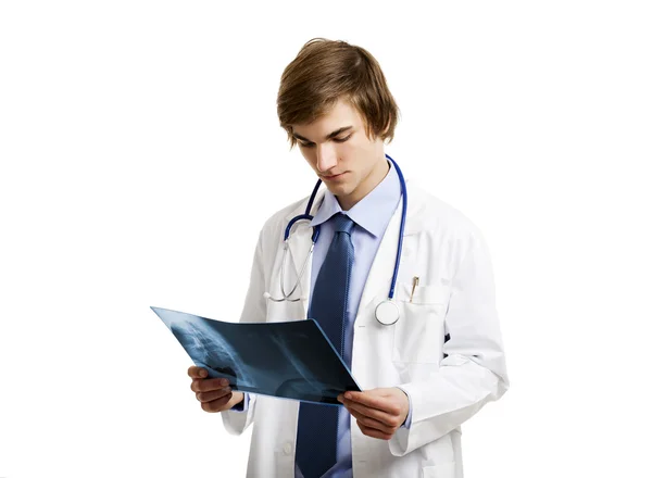 Doctor analyzing a RX — Stock Photo, Image