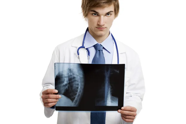 Doctor analyzing a RX — Stock Photo, Image