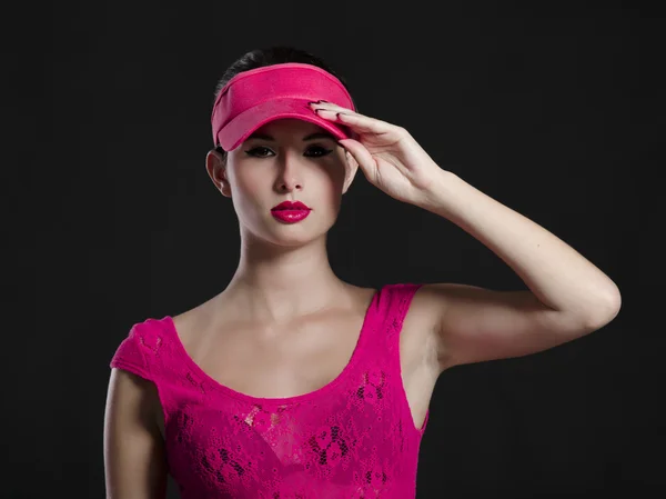 Sexy fashion woman in pink — Stock Photo, Image