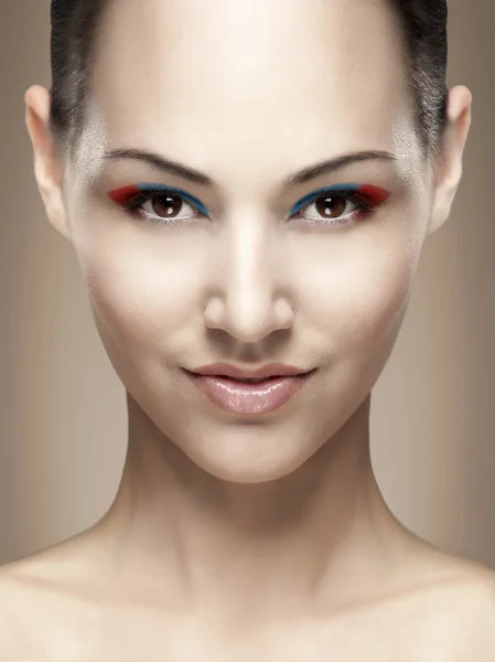 Make-up porträtt — Stockfoto