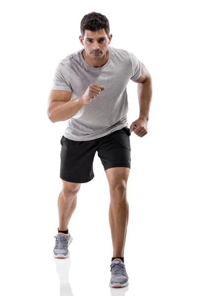 Koşan atletik adam — Stok fotoğraf