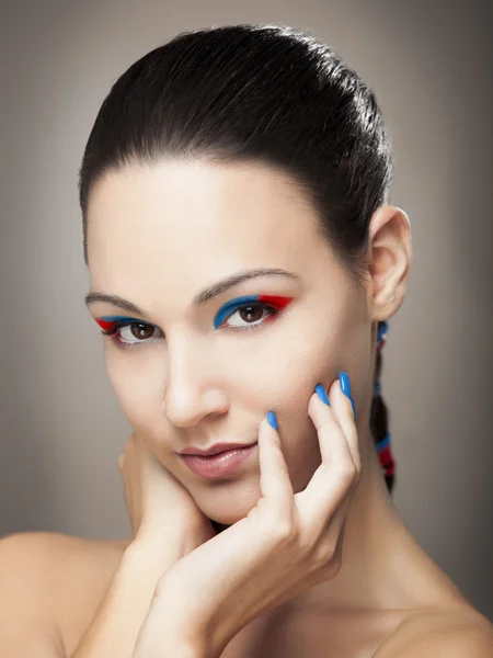 Make-up porträtt — Stockfoto