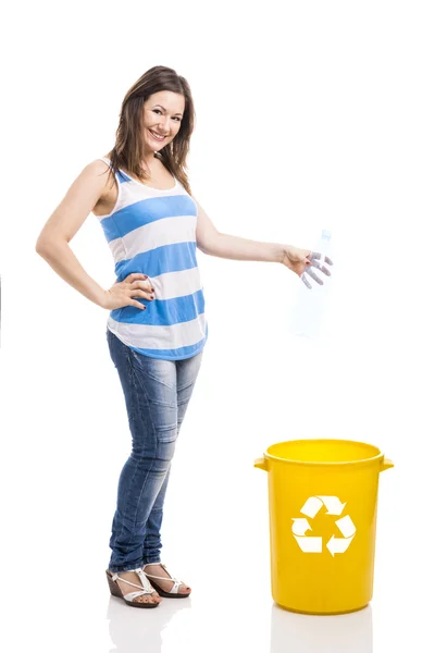 Schöne junge Recycling — Stockfoto