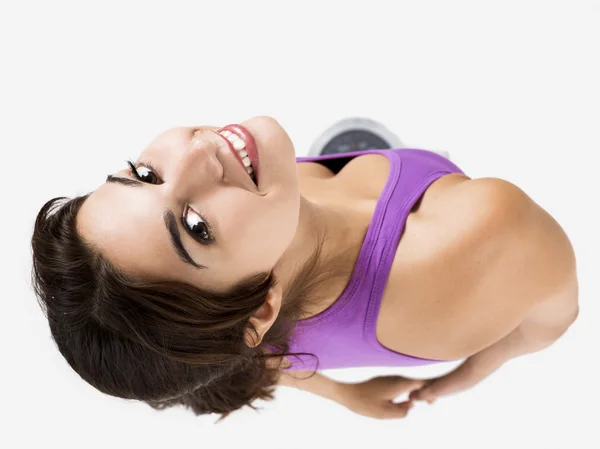 Beautiful and happy athletic woman — Stock Photo, Image