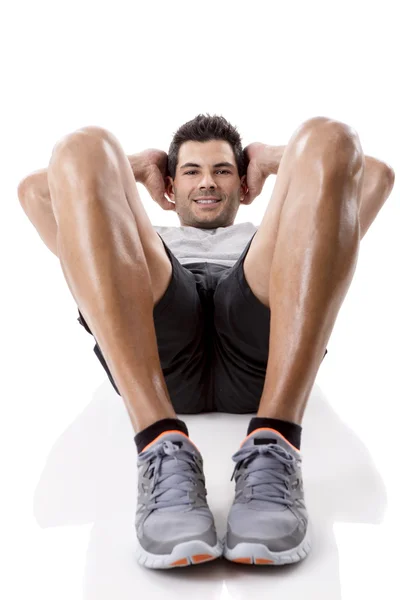 Man doing exercises — Stock Photo, Image