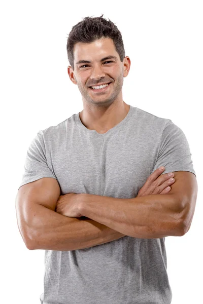 Handsome man smiling Royalty Free Stock Images