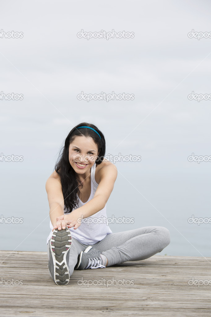 Woman doing exercises
