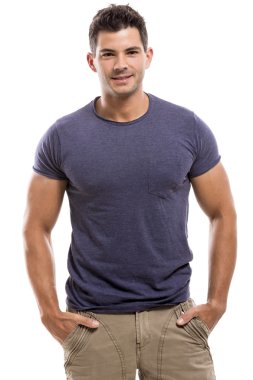 Yakışıklı genç adam.