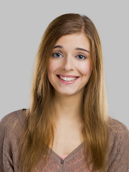 Woman smiling — Stock Photo, Image