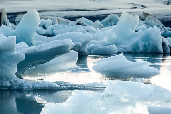 Καταπληκτική Λιμνοθάλασσα Jokulsarlon Glaciar — Φωτογραφία Αρχείου