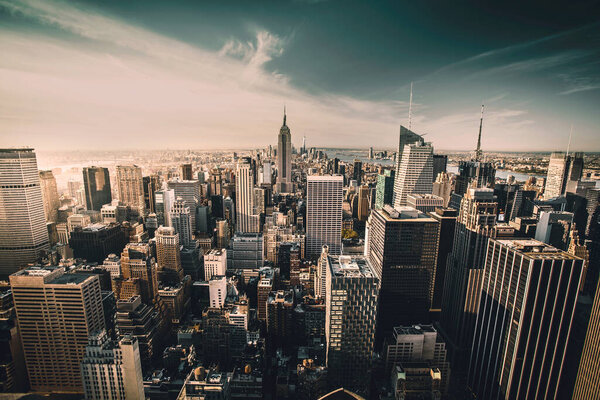 Top view of New York City, Top of the Rock