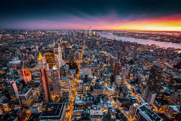 Ovanifrån New York City Top Rock — Stockfoto