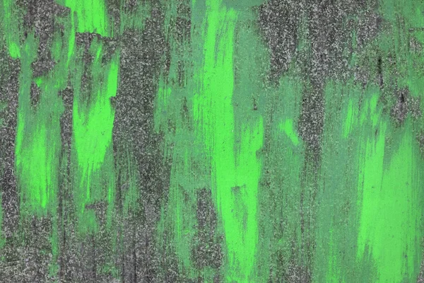 Tekstur mulus dari kupas cat hijau pada permukaan baja datar berlapis seng — Stok Foto