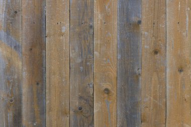 Eski kuru, yıpranmış gri ve kahverengi tahta tahta yüzey - tam çerçeve arkaplan ve doku