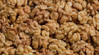 Kabuk yakın çekim tüm çerçeve arkaplanı olmadan döndürülmüş ceviz