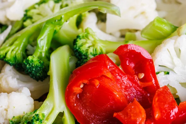 Potongan mentah sayuran close-up penuh bingkai latar — Stok Foto