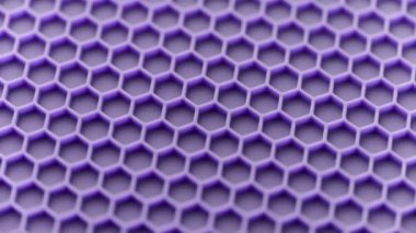 abstract purple honeycomb pattern looped spinning full-frame background