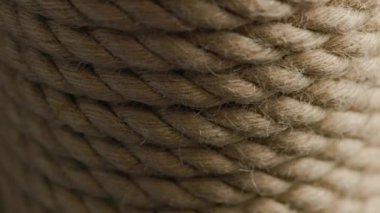 spinning looped rotating background of coiled rope
