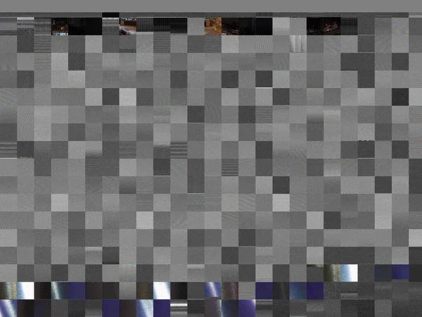 Gray glitch noise pattern of corrupted jpeg image — Zdjęcie stockowe