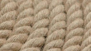 spinning looped rotating background of coiled rope