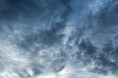 full-frame background of storm clouds before a thunder-storm