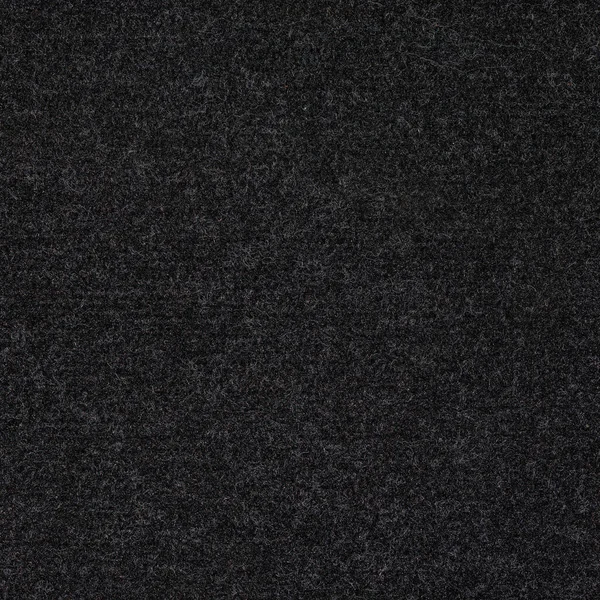 黑色合成汽车地毯的无缝纹理及全框架宏观背景 — 图库照片