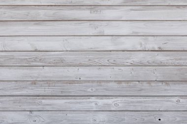 weathered white painted wooden planks board - flat full-frame background and texture with horizontal structure