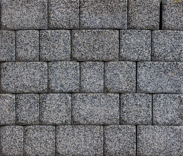 Flat Texture Full Frame Background Gray Cuboid Brick Pavement — Foto de Stock