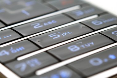 yukarıya atış ışığı altında telefon tuş takımı Kapat