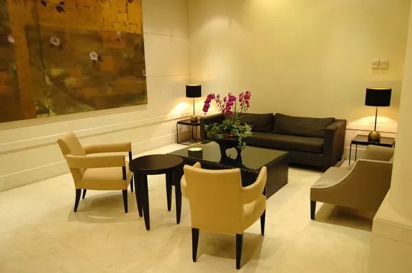 De lobby in het hotel — Stockfoto